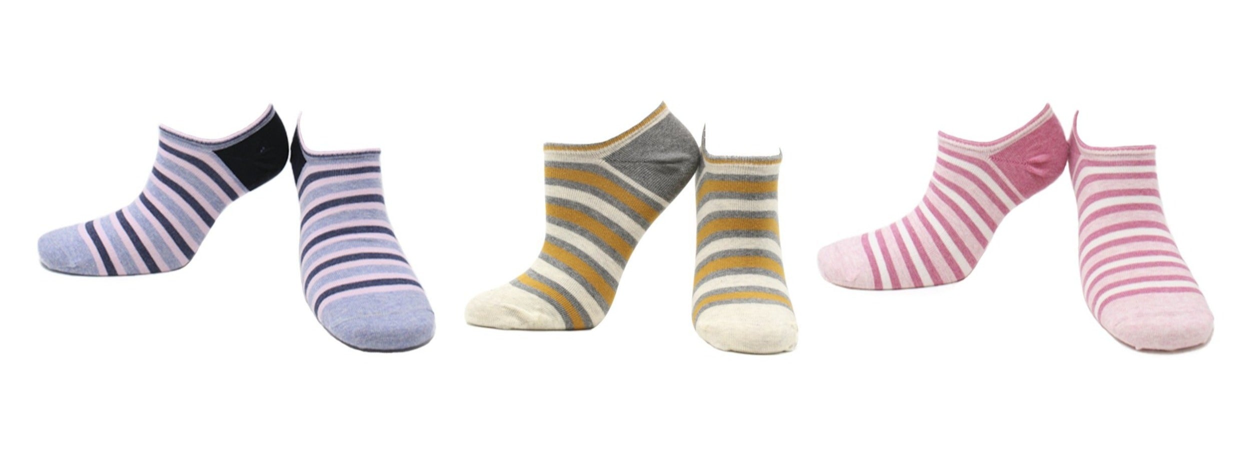 Chaussettes Invisibles Sans Couture Coton Écologique (3 paires)