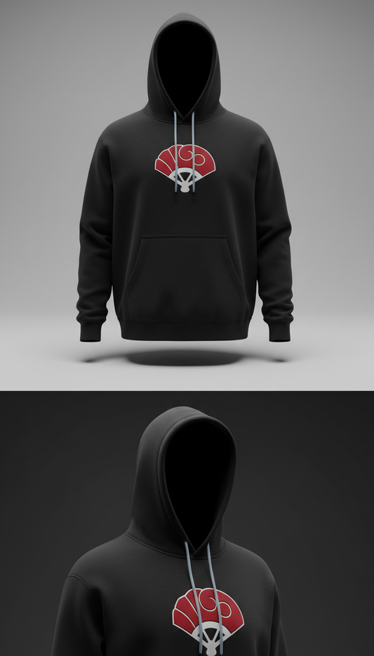 Obsidian Uchiha Clan heavyweight hoodie